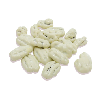 Noix de Pécan enrobées de Chocolat Blanc